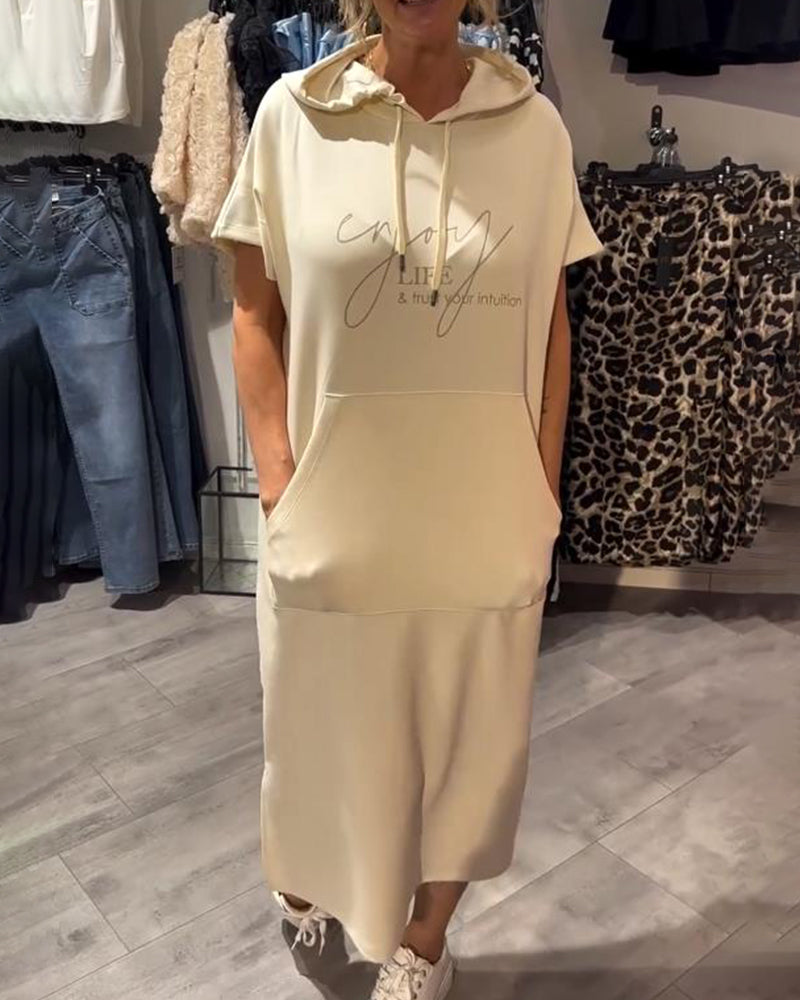 Manon - Robe Hoodie Décontractée