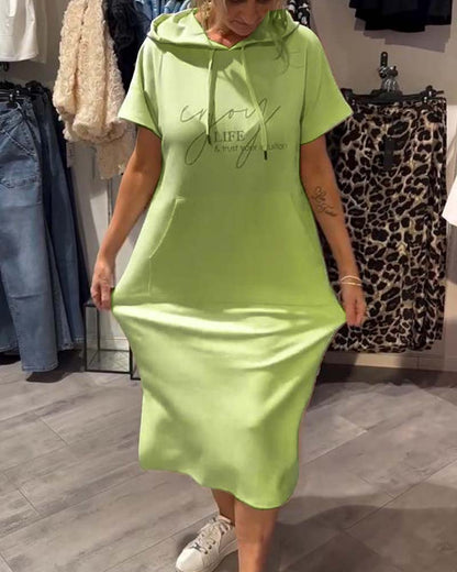 Manon - Robe Hoodie Décontractée