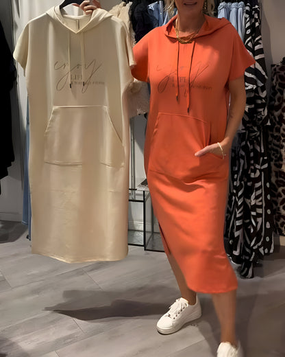 Manon - Robe Hoodie Décontractée